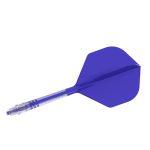 Darts toll és szár egyben Cuesoul ROST T19, királykék, Small Standard Wing toll, 6-os karbon szár