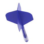 Darts toll és szár egyben Cuesoul ROST T19, királykék, Small Standard Wing toll, 6-os karbon szár