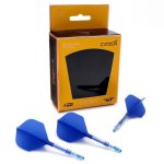Darts toll és szár egyben Cuesoul ROST T19, királykék, Small Standard Wing toll, 6-os karbon szár
