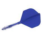 Darts toll és szár egyben Cuesoul ROST T19, királykék, Small Standard Wing toll, 4-es karbon szár