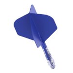 Darts toll és szár egyben Cuesoul ROST T19, királykék, Small Standard Wing toll, 3-as karbon szár