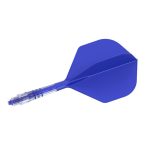 Darts toll és szár egyben Cuesoul ROST T19, királykék, Small Standard Wing toll, 2-es karbon szár