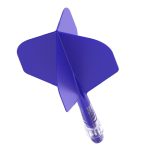Darts toll és szár egyben Cuesoul ROST T19, királykék, Small Standard Wing toll, 1-es karbon szár
