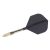 Darts toll és szár egyben Cuesoul ROST T19, fekete-sárga, Small Standard Wing toll, 6-os karbon szár