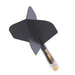 Darts toll és szár egyben Cuesoul ROST T19, fekete-sárga, Small Standard Wing toll, 5-ös karbon szár