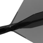 Darts toll és szár egyben Cuesoul ROST 77 átlátszó fekete, Big Wing toll és hosszú szár