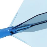 Darts toll és szár egyben Cuesoul ROST 77 átlátszó kék, Big Wing toll és rövid szár