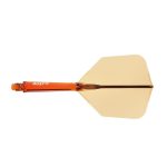 Darts toll és szár egyben Cuesoul ROST 77 átlátszó narancssárga, Big Wing toll és közepes szár