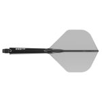 Darts toll és szár egyben Cuesoul ROST 77 átlátszó fekete, Big Standard Wing toll és hosszú szár