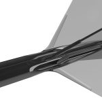 Darts toll és szár egyben Cuesoul ROST 77 átlátszó fekete, Big Standard Wing toll és hosszú szár