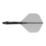 Darts toll és szár egyben Cuesoul ROST 77 átlátszó fekete, Big Standard Wing toll és közepes szár