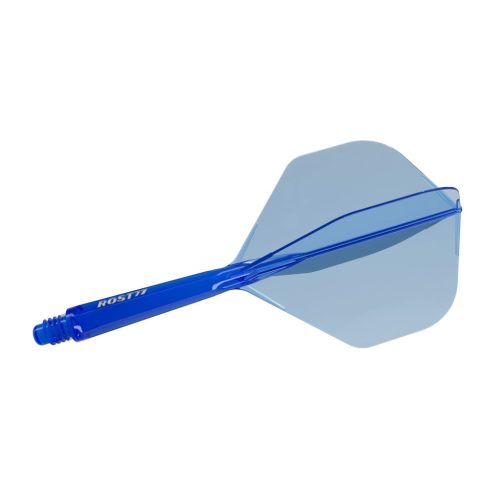 Darts toll és szár egyben Cuesoul ROST 77 átlátszó kék, Big Standard Wing toll és közepes szár
