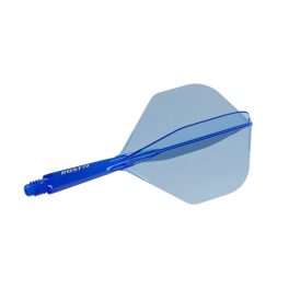 Darts toll és szár egyben Cuesoul ROST 77 átlátszó kék, Big Standard Wing toll és rövid szár