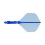 Darts toll és szár egyben Cuesoul ROST 77 átlátszó kék, Big Standard Wing toll és rövid szár