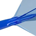 Darts toll és szár egyben Cuesoul ROST 77 átlátszó kék, Big Standard Wing toll és rövid szár