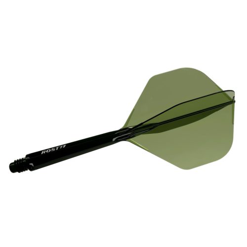 Darts toll és szár egyben Cuesoul ROST 77 átlátszó zöld, Big Standard Wing toll és hosszú szár