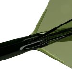 Darts toll és szár egyben Cuesoul ROST 77 átlátszó zöld, Big Standard Wing toll és hosszú szár