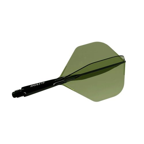 Darts toll és szár egyben Cuesoul ROST 77 átlátszó zöld, Big Standard Wing toll és rövid szár