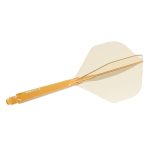 Darts toll és szár egyben Cuesoul ROST 77 átlátszó narancssárga, Big Standard toll és hosszú szár