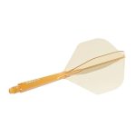 Darts toll és szár egyben Cuesoul ROST 77 átlátszó narancssárga, Big Standard toll és közepes szár