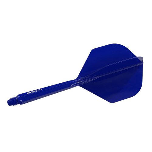Darts toll és szár egyben Cuesoul ROST 77 Solid kék, Small Standard Wing toll és hosszú szár