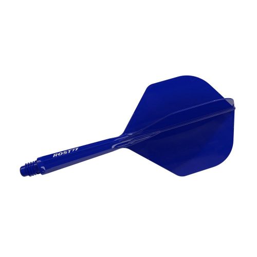 Darts toll és szár egyben Cuesoul ROST 77 Solid kék, Small Standard Wing toll és közepes szár