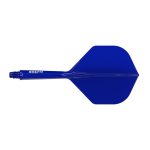 Darts toll és szár egyben Cuesoul ROST 77 Solid kék, Small Standard Wing toll és közepes szár