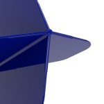 Darts toll és szár egyben Cuesoul ROST 77 Solid kék, Small Standard Wing toll és közepes szár