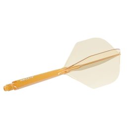 Darts toll és szár egyben Cuesoul ROST 77 , átlátszó narancssárga Small Wing toll és hosszú szár