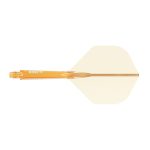 Darts toll és szár egyben Cuesoul ROST 77 átlátszó narancssárga, Small Wing toll és közepes szár