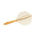 Darts toll és szár egyben Cuesoul ROST 77 átlátszó narancssárga, Small Wing toll és rövid szár