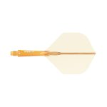 Darts toll és szár egyben Cuesoul ROST 77 átlátszó narancssárga, Small Wing toll és rövid szár