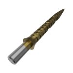 Darts fémhegy Cuesoul Touch Point II Slash Cut Rings szürke, 33mm