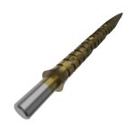 Darts fémhegy Cuesoul Touch Point II Slash Cut Rings szürke, 37mm