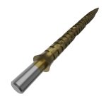 Darts fémhegy Cuesoul Touch Point II Slash Cut Rings szürke, 41mm