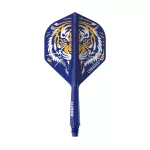 Darts toll és szár egyben Cuesoul ROST 77 tigris mintás, kék, Small Standard Wing toll és rövid szár
