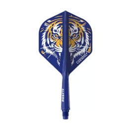   Darts toll és szár egyben Cuesoul ROST 77 tigris mintás, kék, Small Standard Wing toll és rövid szár