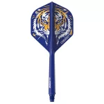 Darts toll és szár egyben Cuesoul ROST 77 tigris mintás,kék Small Standard Wing toll és hosszú szár