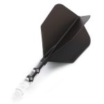 Darts toll és szár egyben Cuesoul ROST T19, fekete-átlátszó, Big Wing toll és közepes szár