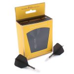 Darts toll és szár egyben Cuesoul ROST T19, fekete-átlátszó, Big Wing toll és közepes szár