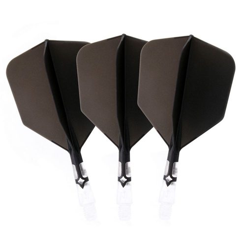 Darts toll és szár egyben Cuesoul ROST T19, fekete-átlátszó, Big Wing toll és rövid szár