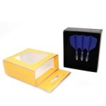 Darts toll és szár egyben Cuesoul ROST T19, kék-átlátszó, Big Wing toll és rövid szár