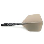 Darts toll és szár egyben Cuesoul ROST T19, szürke-fekete, Big Wing toll és hosszú szár