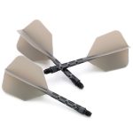 Darts toll és szár egyben Cuesoul ROST T19, szürke-fekete, Big Wing toll és hosszú szár