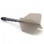 Darts toll és szár egyben Cuesoul ROST T19, szürke-fekete, Big Wing toll és hosszú szár