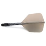 Darts toll és szár egyben Cuesoul ROST T19, szürke-fekete, Big Wing toll és közepes szár