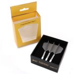 Darts toll és szár egyben Cuesoul ROST T19, szürke-fehér, Big Wing toll és hosszú szár