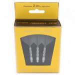 Darts toll és szár egyben Cuesoul ROST T19, szürke-fehér, Big Wing toll és hosszú szár