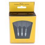 Darts toll és szár egyben Cuesoul ROST T19, szürke-fehér, Big Wing toll és közepes szár