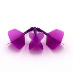 Darts toll és szár egyben Cuesoul ROST AK5 Solid lila, Big Wing toll és hosszú szár